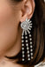 Torrential Twinkle - White (Silver) Earrings Paparazzi 
