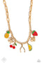 Fruit Festival - Gold Necklace Paparazzi Accessories
