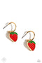 Fashionable Fruit - Gold Earring Paparazzi Accessories