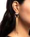 Elongated Effervescence - Gold Earrings Paparazzi 