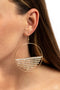 Fierce Fringe - Gold Earrings Paparazzi Accessories