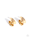 Curly Cadence - Gold Hoop Earrings Paparazzi 