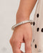 Dashing Declaration - White (Silver) Bracelet Paparazzi