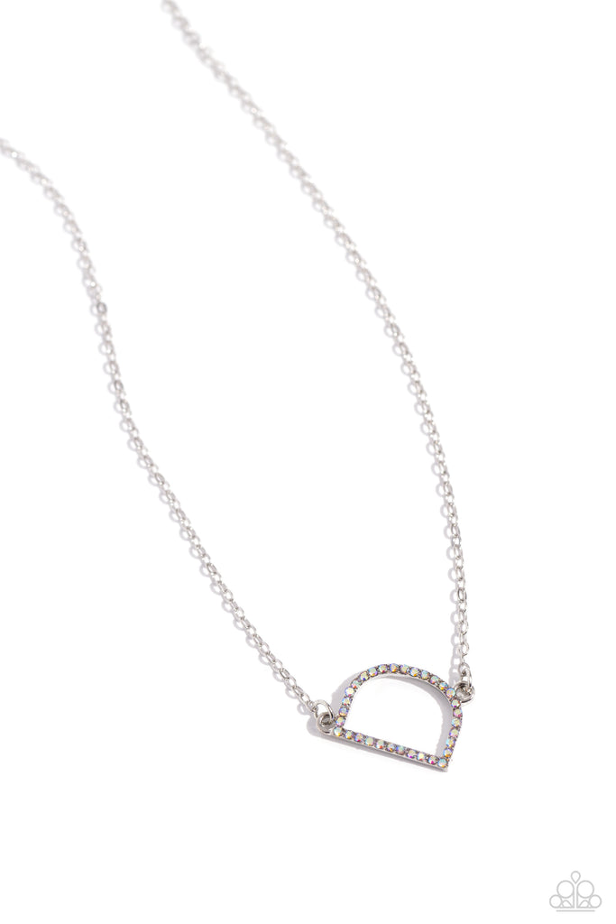 INITIALLY Yours - D - Multi (Iridescent) Necklace Paparazzi 
