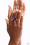 Sensational Sparkle - Blue Ring Paparazzi Accessories