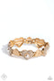 Heartfelt Heirloom - Gold Bracelet Paparazzi Accessories