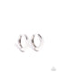 Monochromatic Makeover - Silver Hoop Earrings Paparazzi