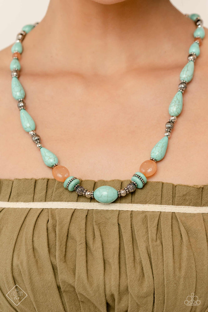 Nile River Redux - Blue Necklace Paparazzi Accessories