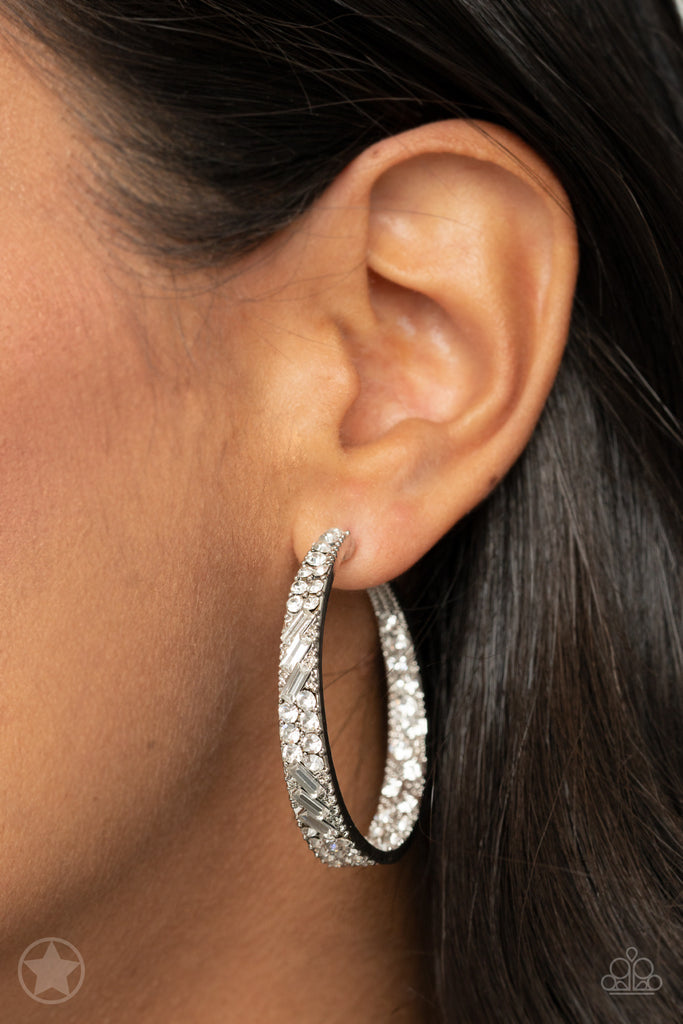 GLITZY By Association Silver Earrings Paparazzi 
