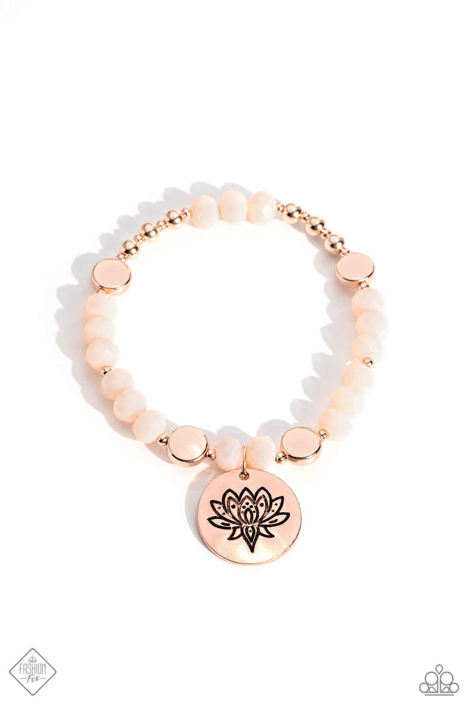 Leisurely Lotus - Rose Gold Bracelet Paparazzi