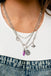 Notable Navigator - Purple  Necklace Paparazzi Accessories