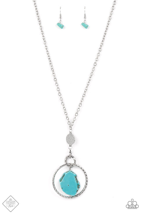 Keep the PIECE - Blue (Turquoise) Necklace Paparazzi 