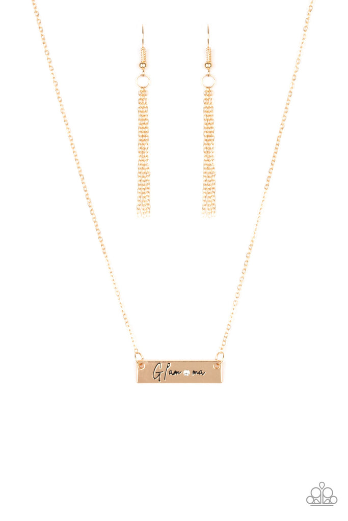 The GLAM-ma Gold Necklace Paparazzi Accessories