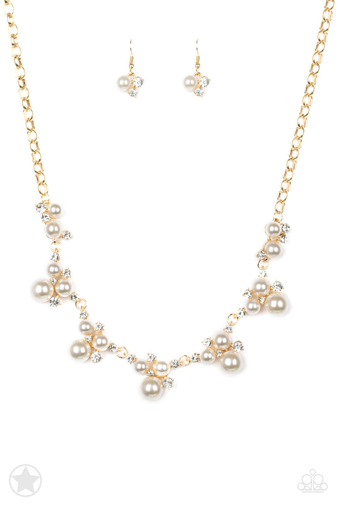Toast To Perfection - Gold Pearl Necklace Paparazzi