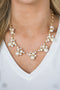 Toast To Perfection - Gold Pearl Necklace- Paparazzi Accessories