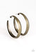 Jungle To Jungle - Brass Hammered Hoop Earring-Paparazzi Accessories