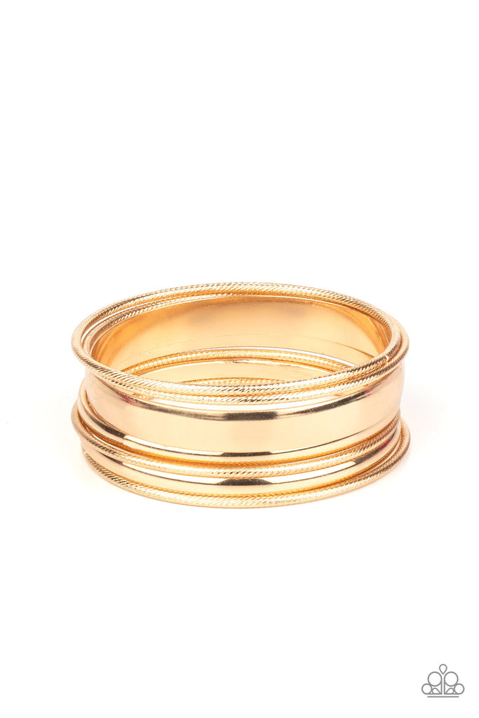 Sahara Shimmer - Gold Bracelet Paparazzi