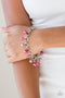 Fancy Fascination -Pink Bracelet-Paparazzi Accessories