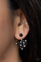 Star-Studded Success - Black Jacket Earring-Paparazzi Accessories