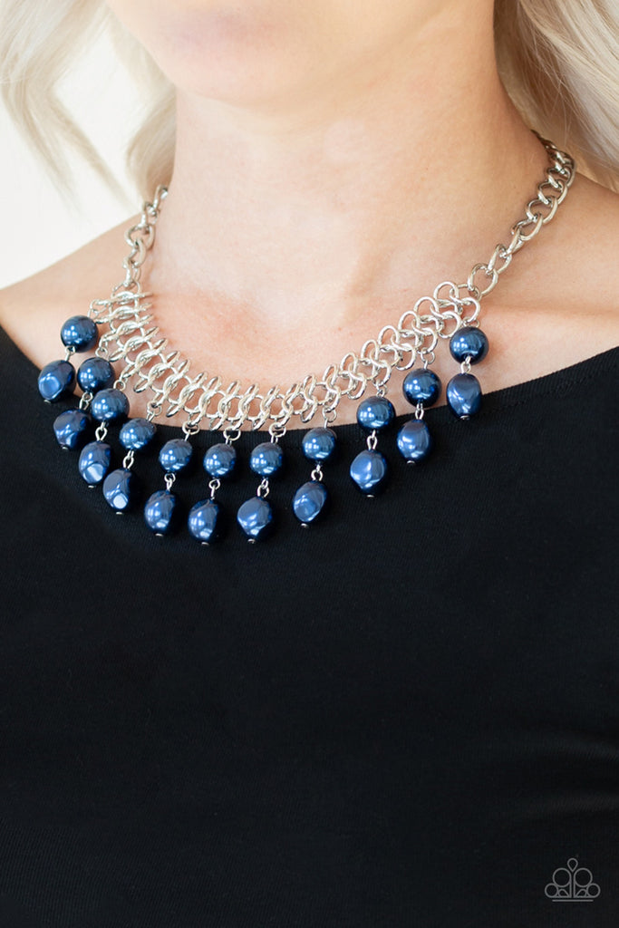 Elliptical Episode - blue - Paparazzi necklace – JewelryBlingThing