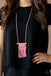 Between You and MACRAME -Pink Necklace-Paparazzi Accessories