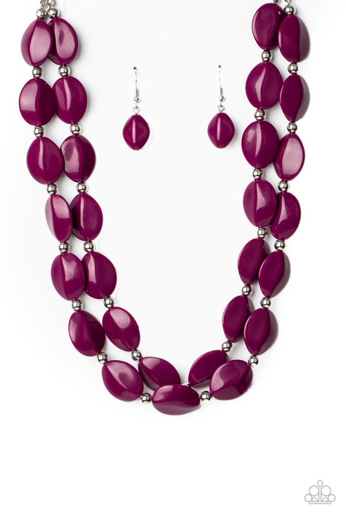 Two Story Stunner-Purple Necklace Paparazzi