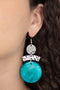 Diva Of My Domain - Blue Earrings Paparazzi Accessories