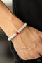 ZEN Second Rule - Red Stretchy Bracelet Paparazzi Accessories