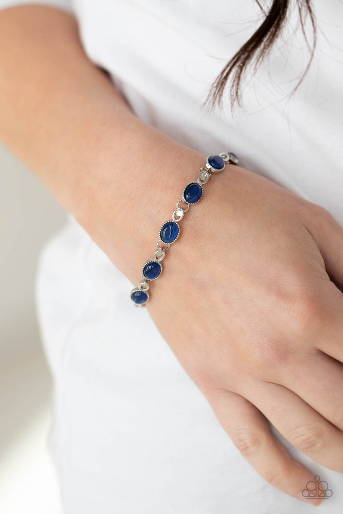 Blissfully Beaming - Blue Bracelet Paparazzi 