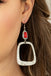 Material Girl Mod - Red Earrings Paparazzi