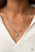 Ode To Mom - Multi (Iridescent) Silver Necklace Paparazzi