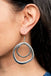 Spinning With Sass - Silver Earring Paparazzi 