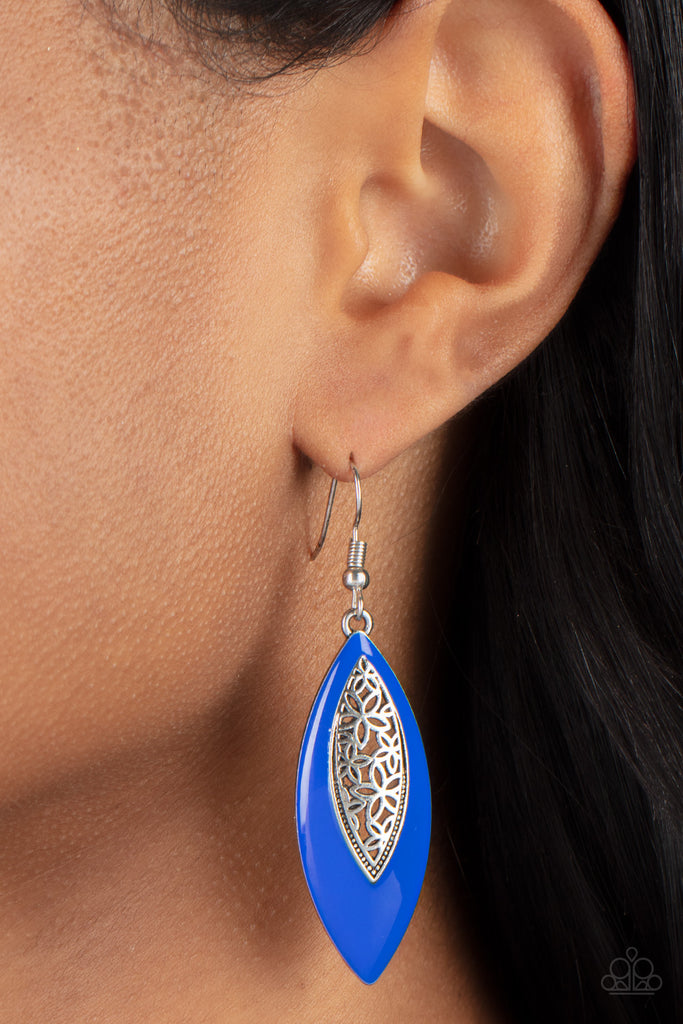 Venetian Vanity - Blue Earring Paparazzi Accessories