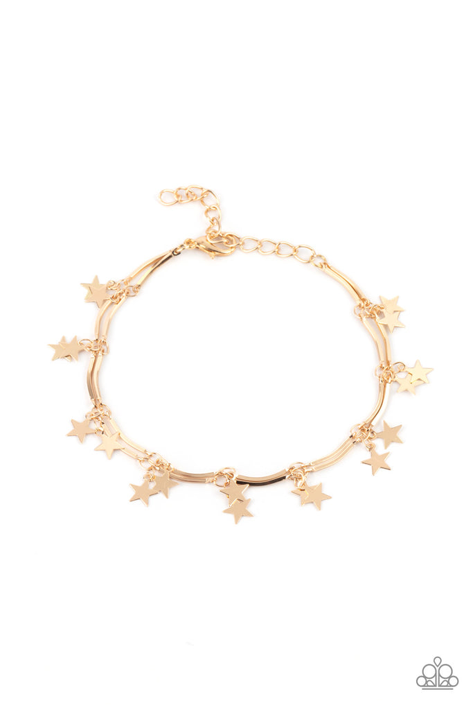 Party in the USA - Gold Star Bracelet Paparazzi