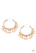 Happy Independence Day - Gold Hoop Earrings Paparazzi 