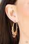 Happy Independence Day - Gold Hoop Earrings Paparazzi Accessories