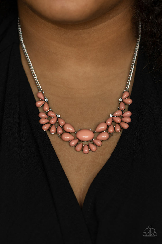 Secret GARDENISTA - Pink Necklace Paparazzi Accessories