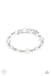 Chicly Celebrity - White Pearl Coil Bracelet Paparazzi