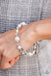 Chicly Celebrity - White Pearl Coil Bracelet Paparazzi