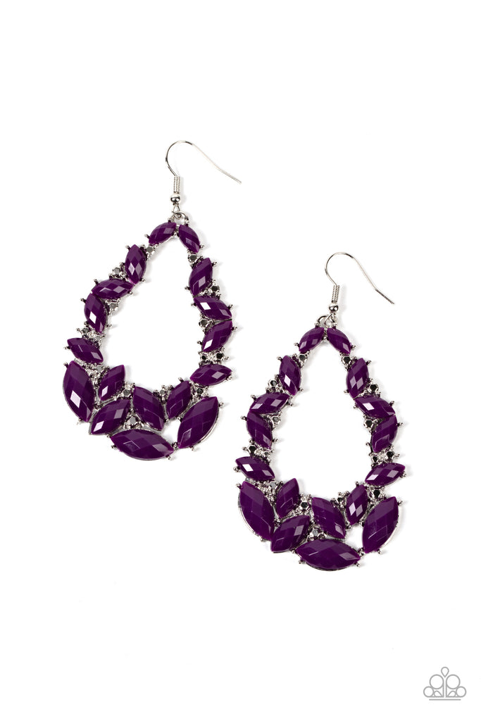 Tenacious Treasure - Purple Earring Paparazzi