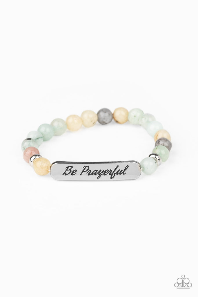Be Prayerful Bracelet - Green-Paparazzi Accessories