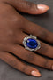 Supreme Sparkle - Multi (Blue) Ring Paparazzi Ring