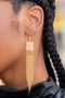 Dramatically Deco - Gold Earring Paparazzi Accessories