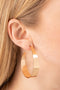 Flat Out Fashionable - Gold Hoop Earring Paparazzi Accessories