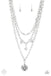 Under the Northern Lights - White (Silver) Necklace Paparazzi