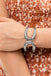 Desert Prosperity - White (Silver) Bracelet Paparazzi Accessories