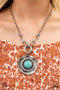 Badlands Treasure Hunt - Blue Necklace Paparazzi Accessories