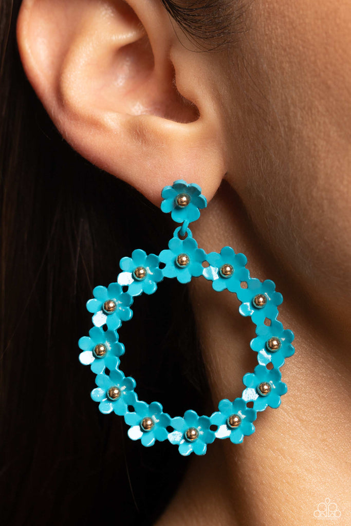 Daisy Meadows - Blue Earrings Paparazzi 