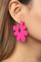 Flower Power Fantasy - Pink Earring Paparazzi Accessories