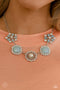 Flower Crown - Blue Necklace Paparazzi Accessories